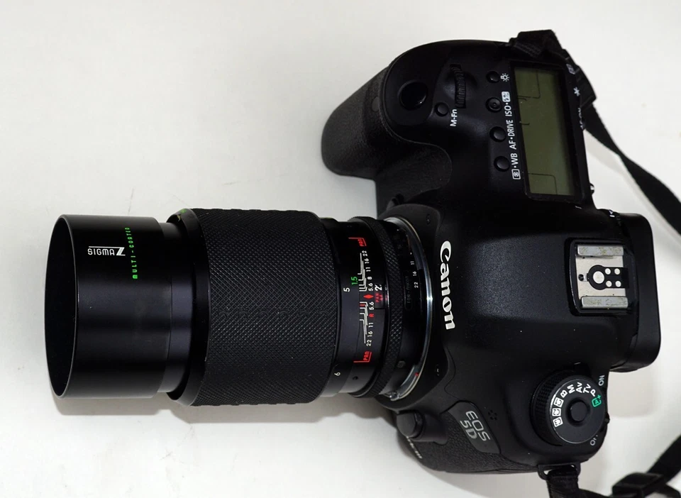 Sigma MC 135mm F2.8 PANTEL HYPERFOCUS F64 LENS NIKON Ai ADAPTED to Canon EOS EF - Image 4 of 4