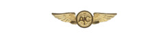 4" us military naval aircrewman wings gold outline bumper sticker decal usa made