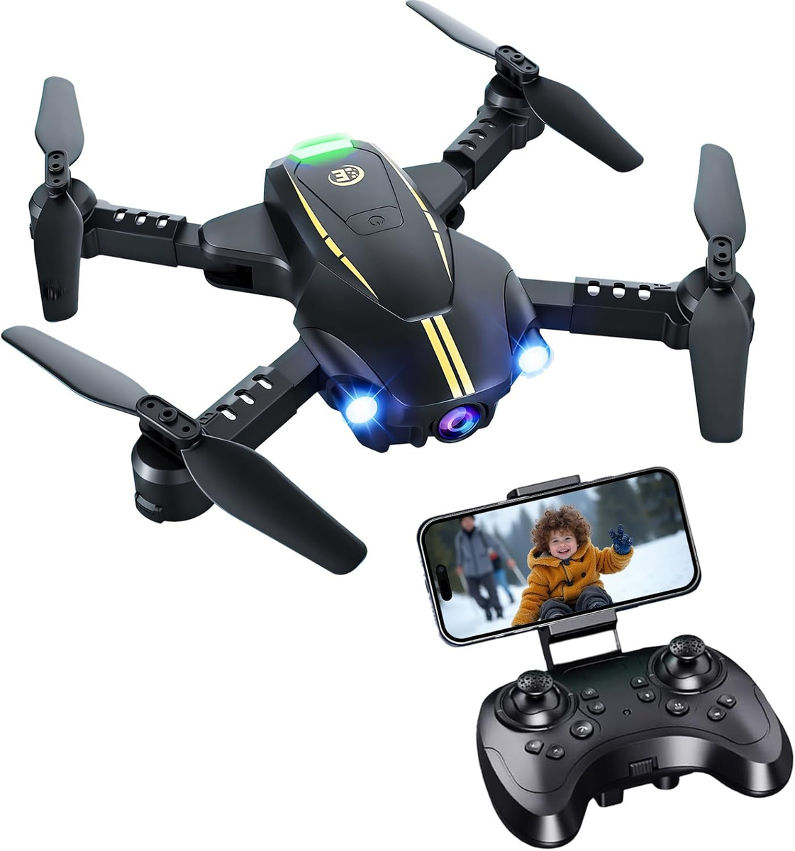 Drone with Camera for Kids Adult, 1080P Camera FPV Drone, Mini