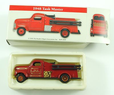 Readers Digest 1948 Task Master Red Fire Truck HF 434 Model With