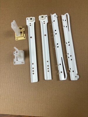 Drawer slides, 300mm (11.81'') - 575mm (22.65''),  white, 3/4 ext, w 251 brackets