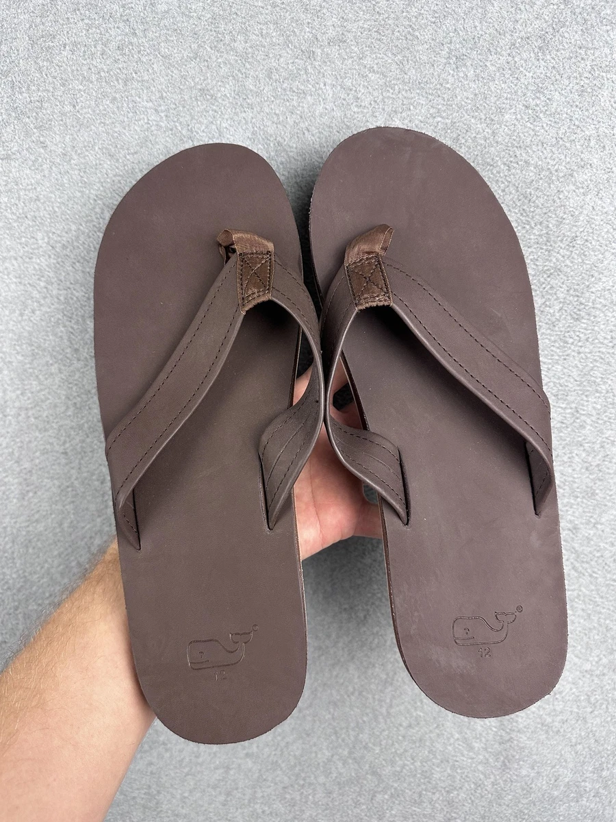 Vineyard Vines Men’s Brown Thong Sandals Size 12 Vineyard Vines Men main image 3