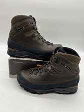 Stivali da trekking Zamberlan 972 Guide Max GTX RR da uomo taglia 9,5 in pelle marrone scuro Vibram