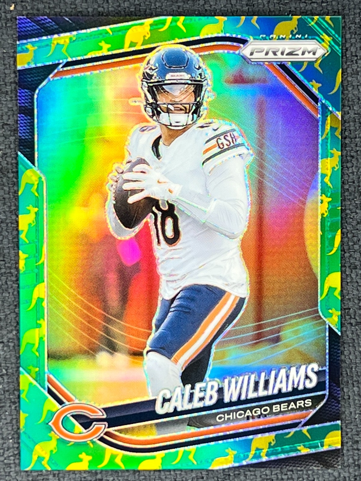 2025 Panini Prizm Kangaroo #124 Caleb Williams 48/61 Bears