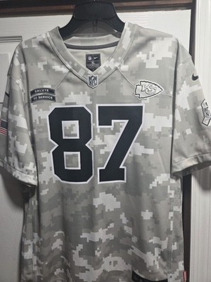 Nike Travis Kelce Camo Kansas City Chiefs Salute to Service Game