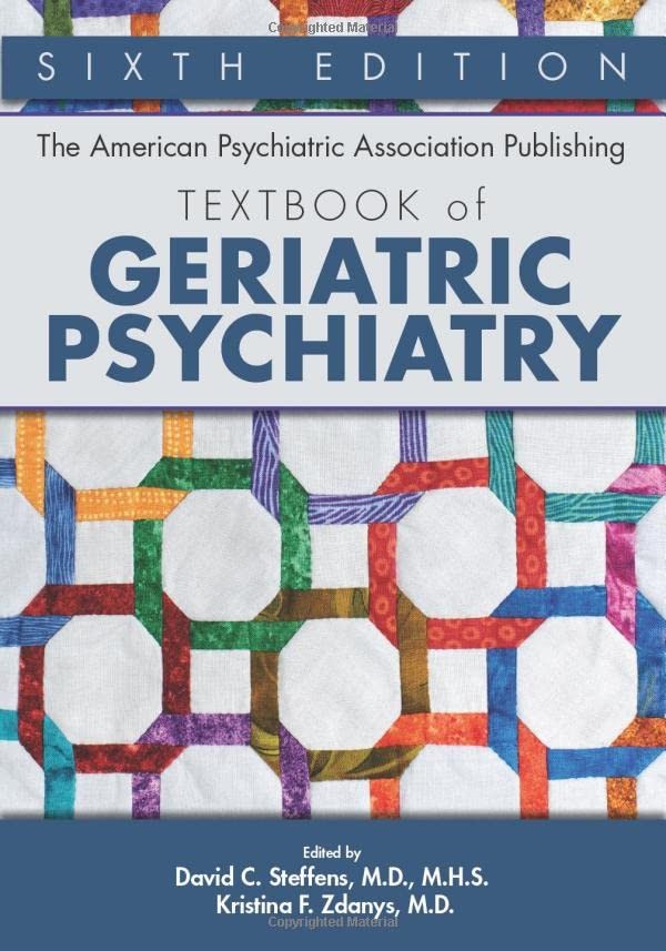 The American Psychiatric Association Publishing. Steffens, Steffens, Zdanys**