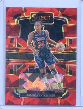 2024 Panini Select WNBA TAMIKA CATCHINGS #26 CONCOURSE RED ICE PRIZM FEVER