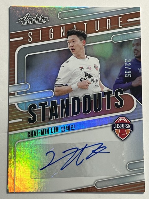 2025 Panini Absolute K League Chai-Min Lim Auto #/35 Signature Standouts Jeju SK