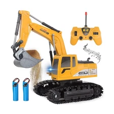 Remote Control Excavator Toys for Boys, RC Excavator Toy for Boys 3... Fast Ship
