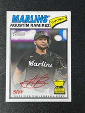 2024 Topps Heritage Agustín Ramírez #ROA-AR Red Ink Topps All-Star Rookie /77