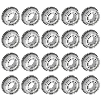 F686ZZ Flanged Ball Bearing 6x13x5mm Shielded Chrome Steel Flange Bearings 20pcs
