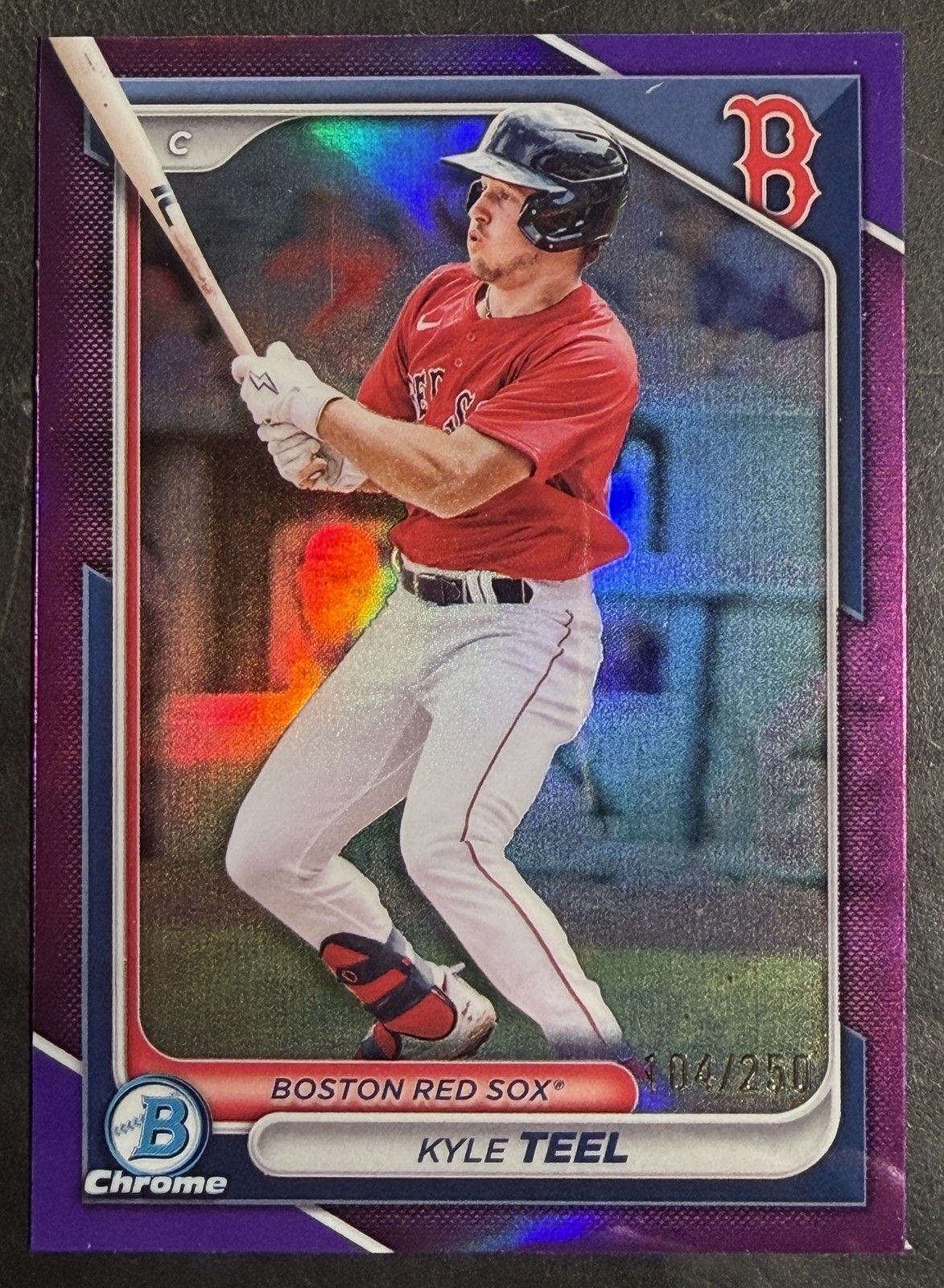 2024 Bowman Draft - Kyle Teel Chrome Purple Refractor #/250 #BDC-162