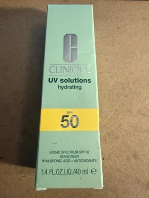 Clinique UV Solutions Hydrating SPF 50 NIB 1.4 oz Free Shipping