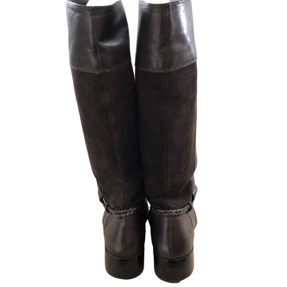 Coldwater Creek Womens Size 9 M Brown Riding Boots Leather Side Zip - Image 3 of 4