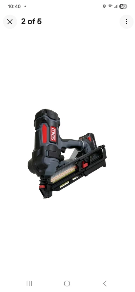 SENCO 10G0002N 3.5 英寸 34 Deg 无绳框架钉枪 全新 — 第 2/4 张图片