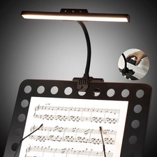 Super Bright Music Stand Light, LED Clip On Light,Magnetic Base, Removable Re...