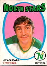 VINTAGE HOCKEY CARD 1971-72 OPC O-Pee-Chee JEAN PAUL PARISE MINNESOTA NO1