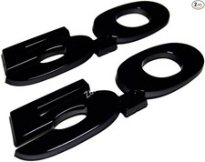 2 Pieces Pair 5.0 Liter Door Fender Side Emblem Badge Plate - Full Black n