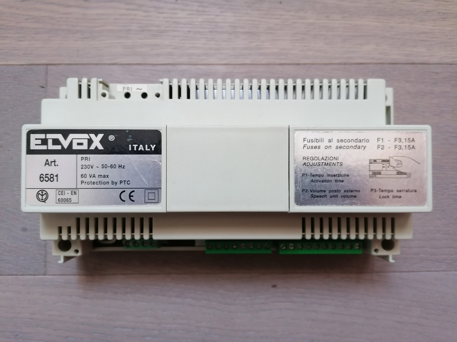 ELVOX Art. 6581 Alimentatore  Citofonico Videocitofono Come NUOVO