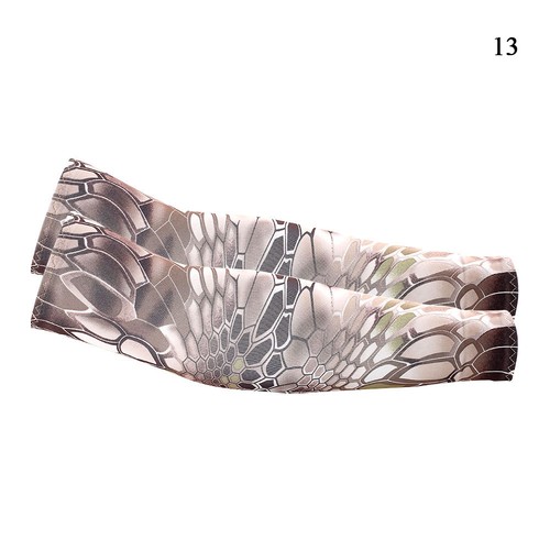Sun UV Protection Hand Cover Cooling Sports Sleeve Arm Sleeves Cycling Fishing - Picture 3 of 25
