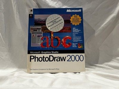 Sealed Microsoft PhotoDraw 2000 V1 Rare Charity Edition Unarchived Extra Program