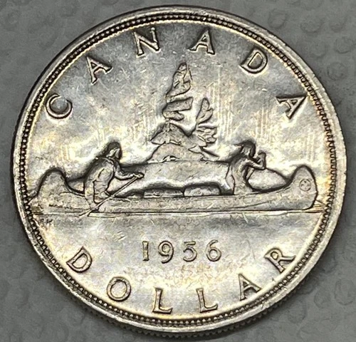 1956 Canada Silver Dollar. A Bold Vivid AU Beauty!