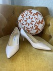 Jimmy Choo Aza Kitten Heel In Nude  Snake-Like Embossed Leather Finish 36 1/2 — photo 3