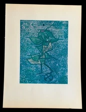 Paul Klee - “Diana” Original Unframed Print From 1955 Abrams Folio 14 3/4”x 11”
