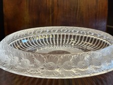 Antique French Art Deco Large Crystal Glass 