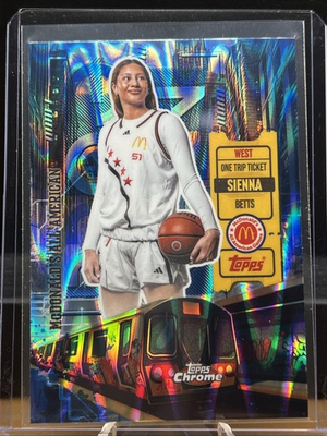 #ad 2025 Topps Chrome McDonald#x27;s All American BLUE high rise RayWave Sienna Betts $9.99