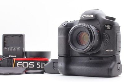 [MINT] Canon EOS 5D Mark iii Digital SLR w/BG-E11 Grip EF 50mm 1.8 From JAPAN