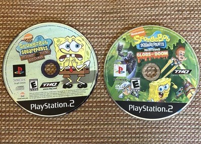 Ps2 SPONGEBOB SQUAREPANTS BUNDLE (Flying Dutchman, Globs of Doom)
