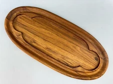 Vintage Dansk 22” Teak Wood Cheese Charcuterie Snack Board Jens Quistgaard Tray
