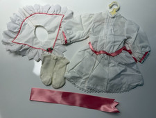 Pleasant Company American Girl Samantha TEA DRESS Pink Sash Ribbon Socks
