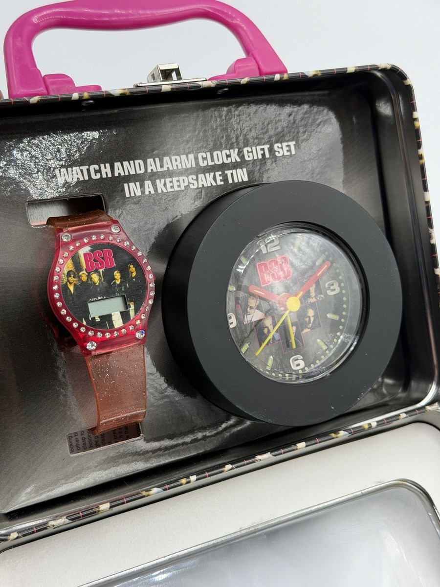 Backstreet Boys Watch And Alarm Click Gift Set Tin Vintage Y2K
