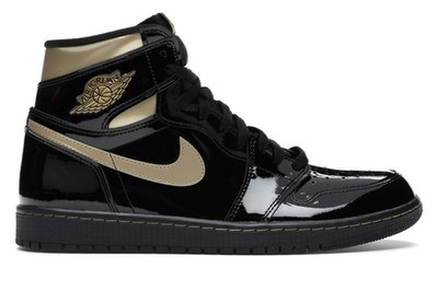 Air Jordan 1 Retro High OG Black Gold (Größe 46)
