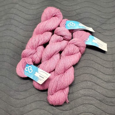 Cloudborn 100% Superfine Alpaca Sport Yarn Rose Heather 23-101 Retired NEW 3pk
