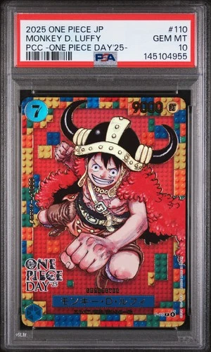 Monkey D. Luffy One Piece PCC One Piece Day 2025 Promo Japanese #110 PSA 10