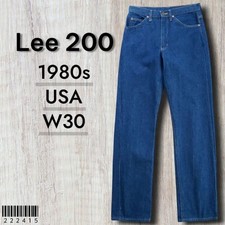 Lee 1980S Made By Vintage Usa 42 Talon Riders 200-0041 Straight Denim W30 Dark B