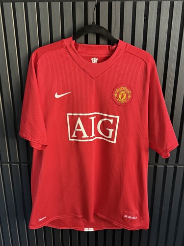 Nike Manchester United Home Red 2007/08 Home CHAMPIONS 08 Men's Size XL Pre-Owne