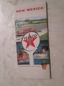 Texaco Highway Road Map of New Mexico 1963