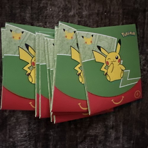 McDonald's Pokemon Pikachu Happy Meal Toy #12 25th Anniversary Card Pack 2021