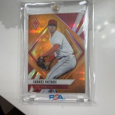 2021 Panini Chronicles Shohei Ohtani Phoenix Neon Orange FOTL #/17 #12 Angels