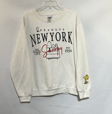 Peanuts Snoopy New York Women's Embroidered Sweatshirt 2XL