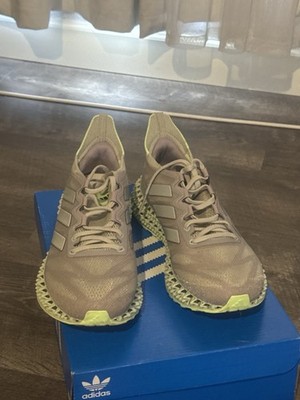 adidas 4D Runner Beige Light Green Low Top Sneakers Mesh Lace Up Athletic women