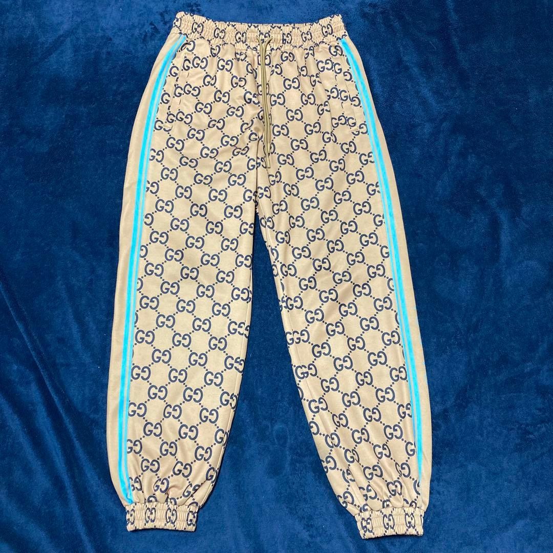 USED GUCCI JUMBO GG OVERSIZED TRACK PANTS JERSEY HOODIE ACCEPTABLE image 3