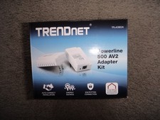 TRENDnet TPL-408E2K Powerline 500 AV2 Adapter Kit - New In Factory Sealed Box
