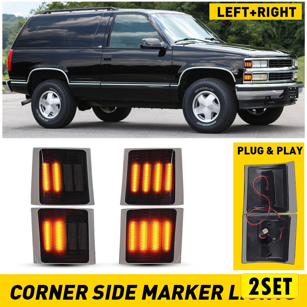 Dynamic LED Corner Side Marker Lights 5977460 For Chevy C/K 