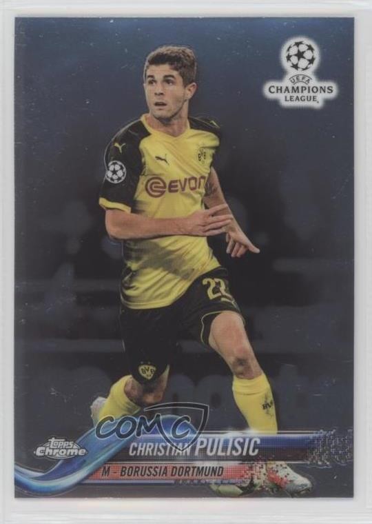 2017-18 Topps Chrome UCL Christian Pulisic (No Ball) #25 11mg