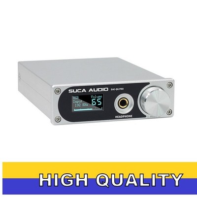 SUCA AUDIO DAC-Q6 PRO Silver Hifi Headphone Amp Bluetooth 5.0 DAC Preamplifier